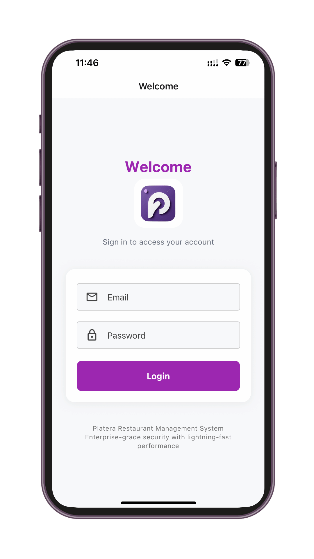 Platera Dashboard Preview